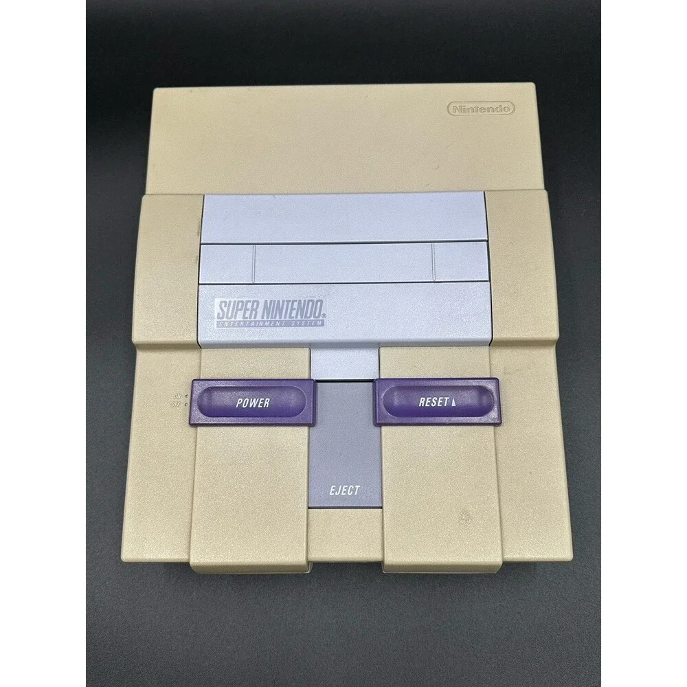 Nintendo SNES No. SNS-001 Console with OEM Controller/Cables, Super Mario World